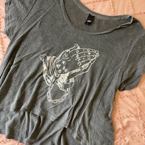 Obey oversized prayer hands tee WOMENS LARGE